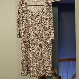 Grey pattern dress from J. Jill M